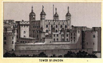 Vista da Torre de Londres, Antiga Prisão, Inglaterra de Unknown artist