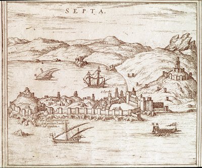 Vista da cidade de Ceuta de Unknown artist