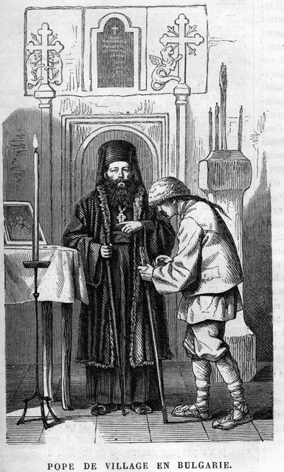 Papa da aldeia na Bulgária de Unknown artist