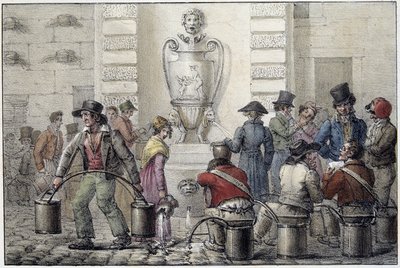 Portadores de água na fonte de Unknown artist