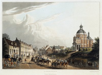 Waterloo: comboio de canhões franceses de volta da frente, 24 de julho de Unknown artist