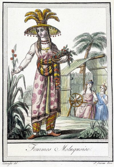 Mulher das Ilhas Molucas (Indonésia). de Unknown artist