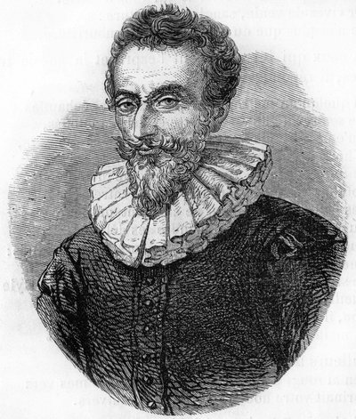 retrato de François de Malherbe.poeta francês (1555 a 1628). gravura de 1866. de Unknown artist