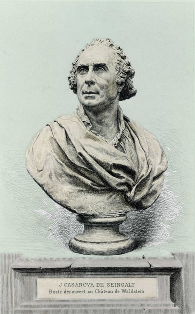 retrato de Giovanni Giacomo Casanova (1725-1798), aventureiro e escritor italiano. de Unknown artist