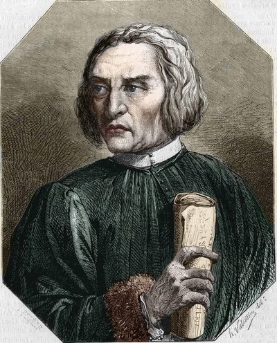 retrato de Jean de Gerson. Teólogo francês (1363 a 1429). de Unknown artist