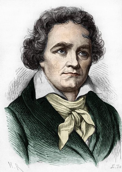 retrato de Ludwig van Beethoven. Compositor alemão (1770 a 1827). de Unknown artist