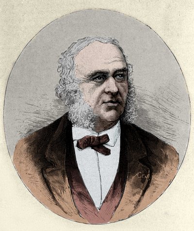 retrato de Paul Broca (1824-1880), cirurgião e antropólogo francês. de Unknown artist