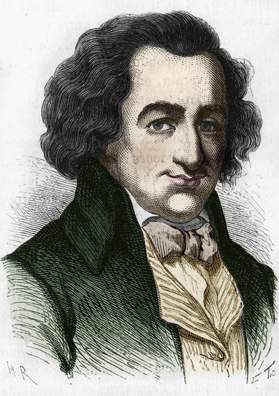 retrato de Thomas Paine (1737-1809), escritor e político britânico. de Unknown artist