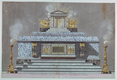 Altar dedicado a uma virgem mártir [S. Lúcia?] de Unknown, Italian