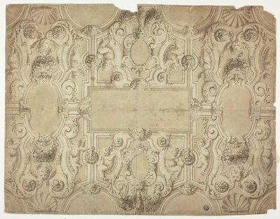 Design para uma decoração de teto de Unknown Italian