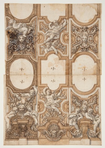 Projeto para decoração de teto de Unknown, Italian
