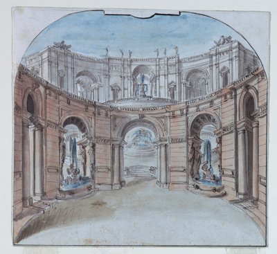 Cenário: Arquitetura do Palácio de Unknown, Italian