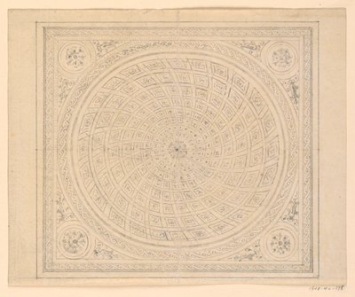 Desenho, Desenho do teto, 1815-22 de Unknown artistUnknown artist