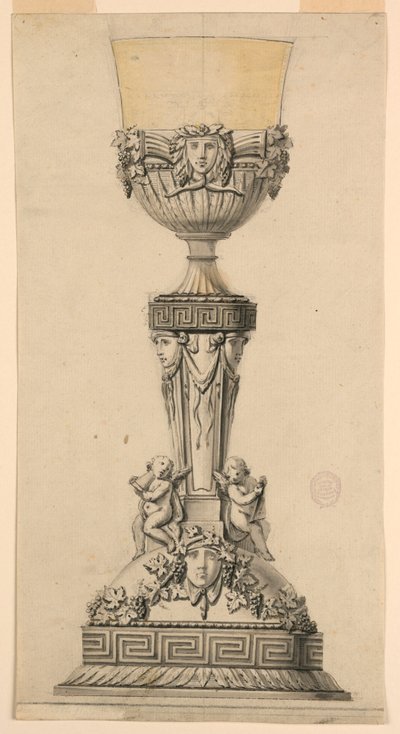 Desenho, Desenho para um cálice, 1800-1830 de Unknown artistUnknown artist