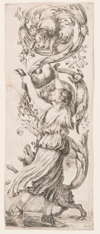 Gravura, Ornamentos ou Grotescos (Ornamento Grotesco), ca. 1653 de Unknown artistUnknown artist