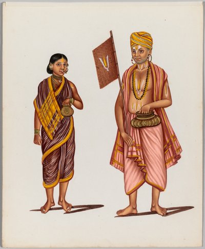 Um Casal (da série Trajes e Profissões) de Unknown artist
