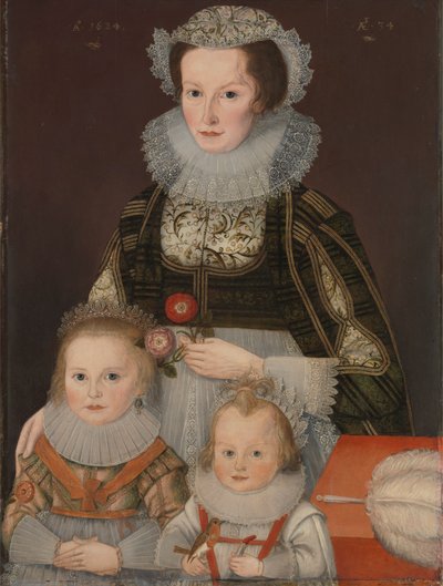 Uma Senhora e os seus dois filhos de Unknown artist