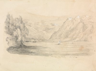 Um Lago Cercado por Montanhas de Unknown artist