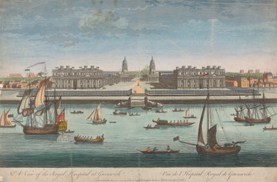 Uma Vista do Hospital Real em Greenwich de Unknown artist