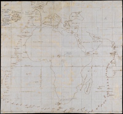 Uma carta que acompanha a viagem do navio Edwin Fox a partir de Portsmouth de Unknown artist