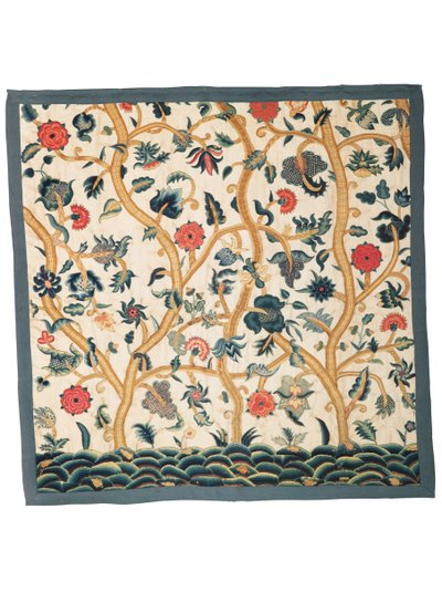 Um par de cortinas de tripa (lã) de Unknown artist