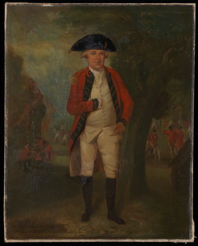 Retrato do Major-General Arthur Tooker Collins, dos Fuzileiros Navais, com o seu uniforme completo de Unknown artist