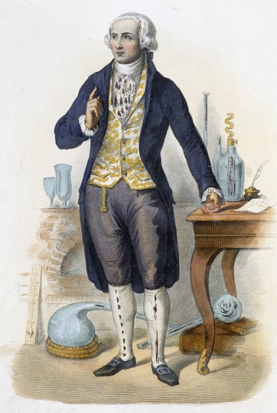 Antoine Laurent de Lavoisier - in "Le Plutarque francais" ed. Mennechet, Paris de Unknown artist