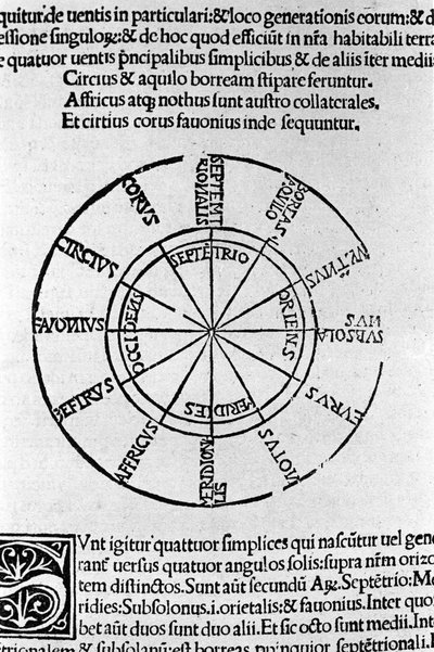 Aristotelis libri IV de coelo et mundo Cum Expositione S.Thomae de Aquino et Cum Additione Petri Alverniae. Este é o livro de Aristóteles com o comentário de São Tomás de Aquino com uma explicação adicional de Pedro de Álvernia. Veneza, edição de 1495 de Unknown artist