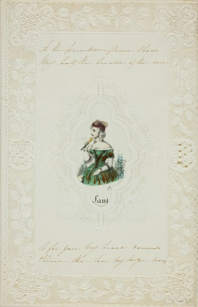 Como a flor pintada mostra (valentine) de Unknown artist