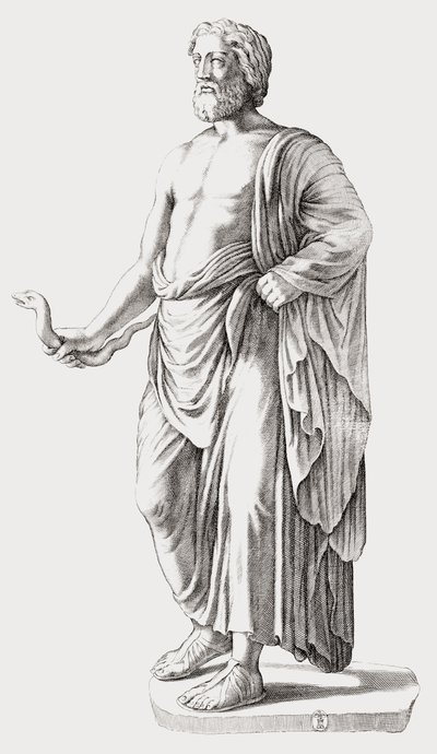 Asclepius. Retrato. de Unknown artist