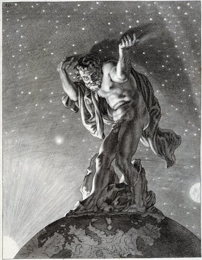 Atlas a apoiar o céu. de Unknown artist