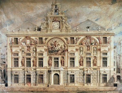 Banco de San Giorgio em Génova, Itália de Unknown artist