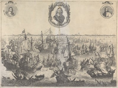 Batalha de Scheveningen, 31 de Julho de 1653 de Unknown artist