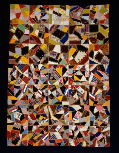 Colcha de cama (Crazy Quilt) de Unknown artist