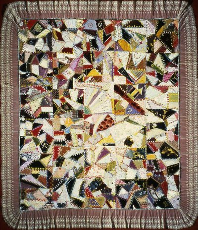 Colcha de cama (Crazy Quilt) de Unknown artist