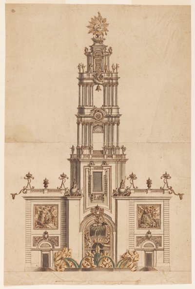 Torre do sino, provavelmente para Fernando IV de Nápoles de Unknown artist