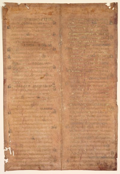 Bifolium Excisado de um Gradual Carolíngio (verso) de Unknown artist
