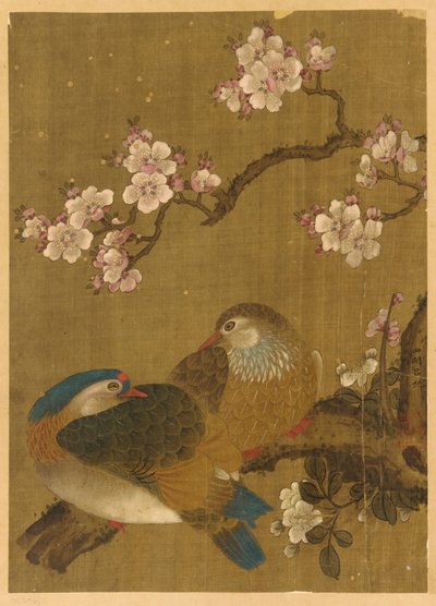 Pássaros e flores de ameixa de Unknown artist