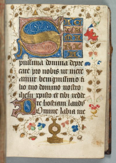 Livro de Horas (Uso de Metz): Fol. 27r, Iniciais Decoradas de Unknown artist