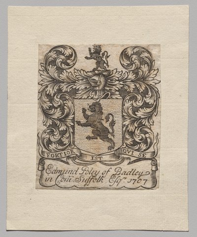 Exemplar: Edmund Poley de Badley de Unknown artist