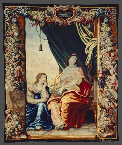A morte de César faz Cleópatra ficar de luto from A História de César e Cleópatra de Unknown artist