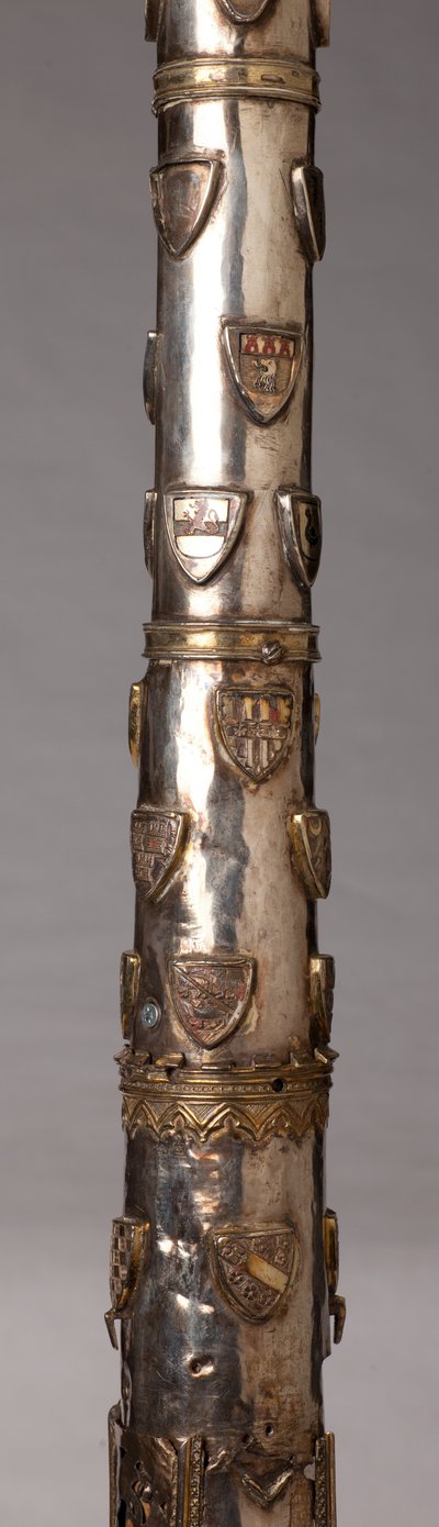Candelabro (?), ourivesaria, detalhe de Unknown artist