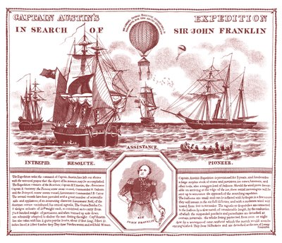 Expedição do capitão Austin em busca de Sir John Franklin de Unknown artist