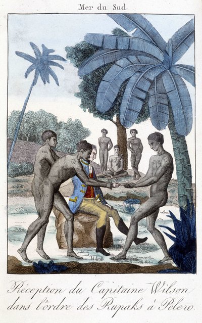 A recepção do Capitão Wilson na ordem dos Rupaks para Pelero. de Unknown artist