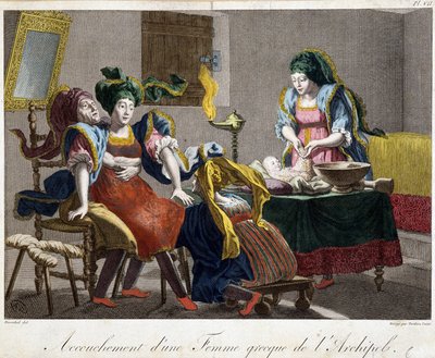 Parto na Grécia - gravura, final do século XIX de Unknown artist