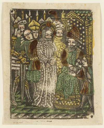 Cristo diante de Pilatos de Unknown artist
