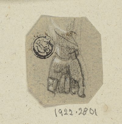 Mão esquerda cerrada de Unknown artist