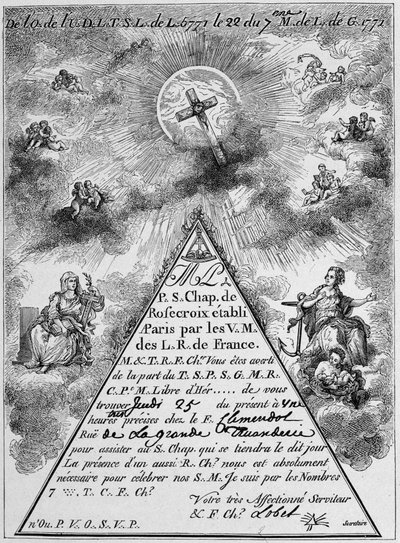 Convocação de uma rose-cross (facsimile) - França de Unknown artist