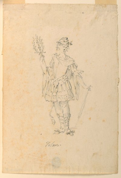 Figurino: Valor para um Ballet de Unknown artist