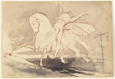 Morte num cavalo branco de Unknown artist